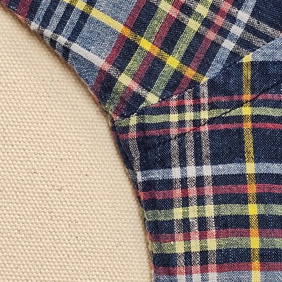 Ralph Lauren Madras Button Down M - Picture 7 of 8